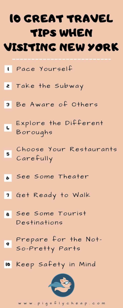 new york travel tips - infographic