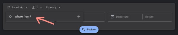 Enter your travel details - Google Flights
